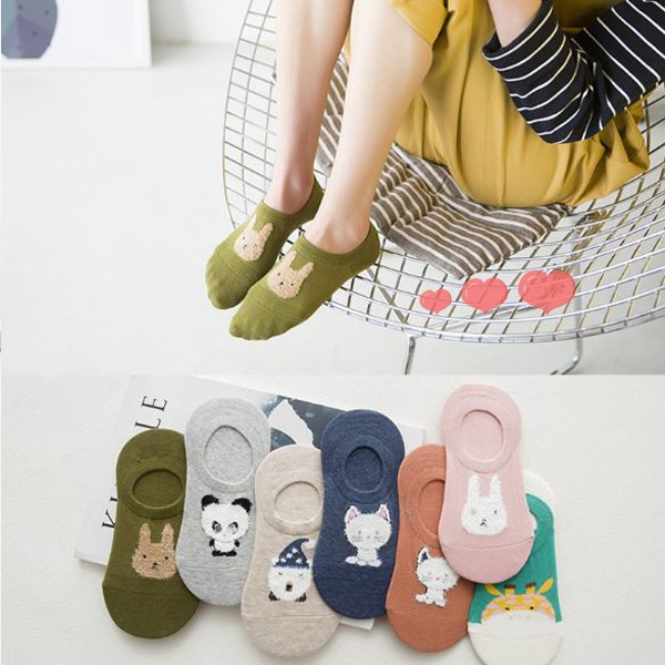 MK564 KAOS  KAKI  WANITA DEWASA HEWAN LUCU ANKLE LINER CUTE 