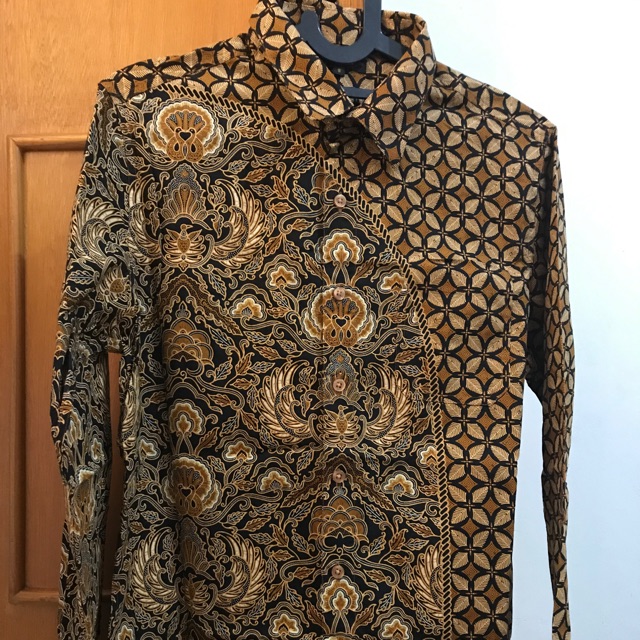 Preloved Kemeja Batik Pria Lengan Panjang Batik Keris Shopee Indonesia