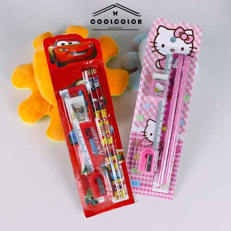 COD 5pcs/set  Siswa Kreatif Set Kartun Kartun Lucu Kindergarten Festival Kecil Hadiah Kecil- cl