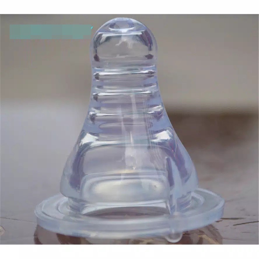 Reliable Dot Botol Susu Bayi Gepeng / BulatPeristaltic &amp; Ortho Silicone Nipple Silikon Peristatik