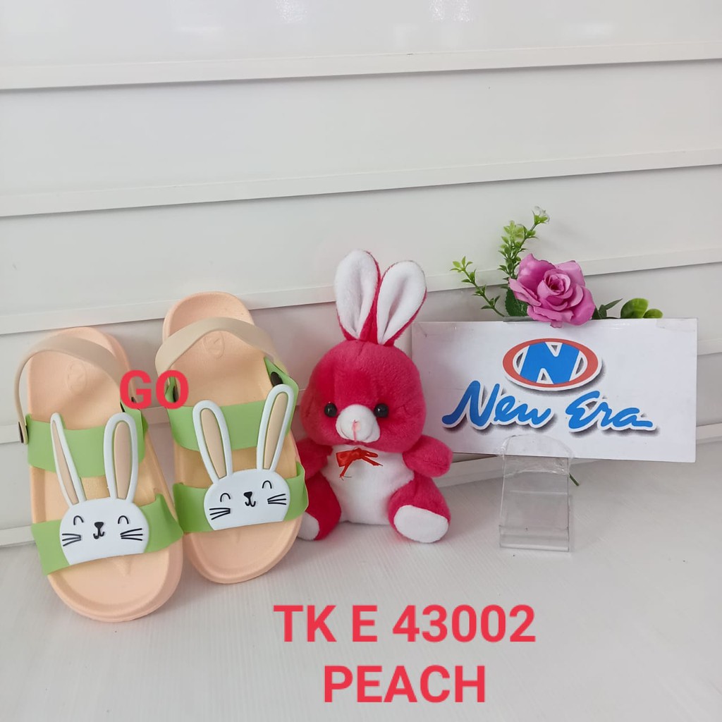 gos NEW ERA TK E 43002 Sandal Selop Kelinci Anak Perempuan Sendal Karet Anak Anti Slip Original