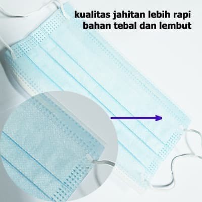 Masker NeCare Earloop 3ply isi 50 Pcs Ne Care - Big Plaza