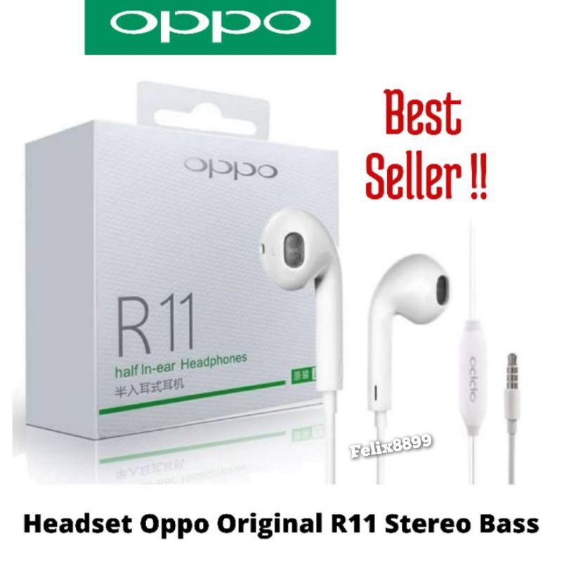 HEADSET Handsfree Earphone ORIGINAL OPPO F11 F11 PRO F3 A39 A3S A11K