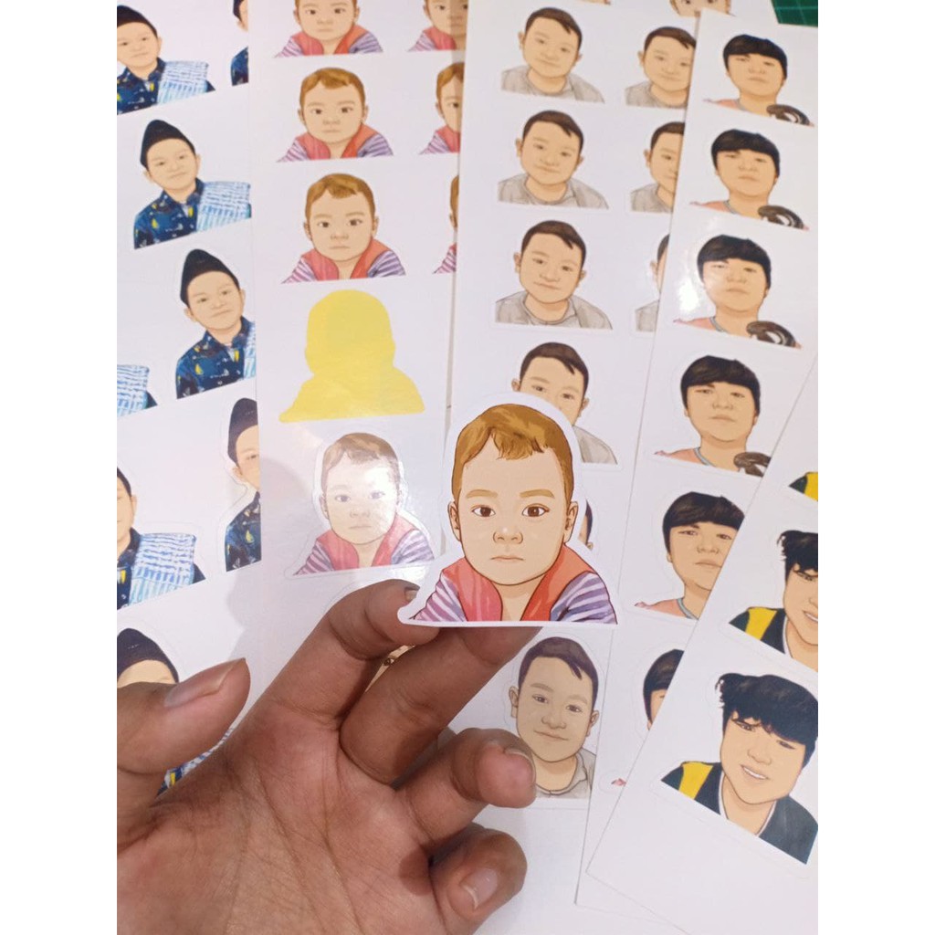 CUTTING STICKER/NON STIKER (sticker label / kemasan) DIE CUT / KISS CUT