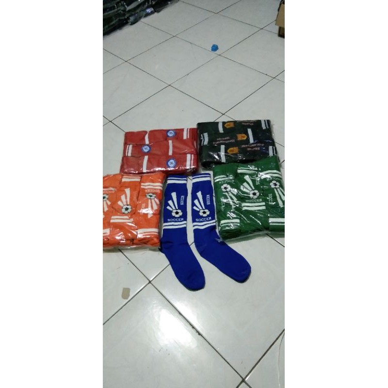 kaos kaki BOLA &amp; PUTSAL panjang selutut orang dewasa gambar real pick