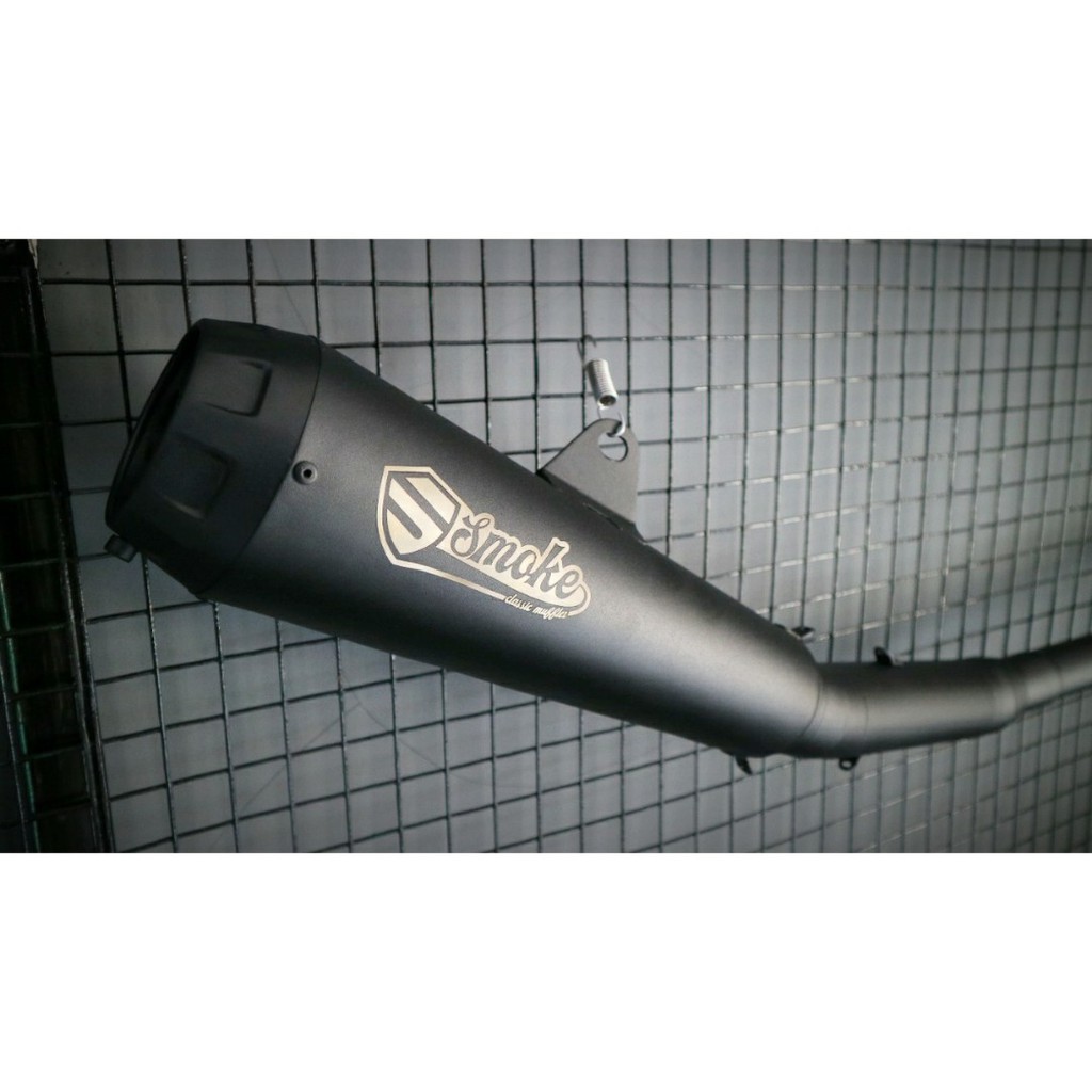 Knalpot Kawasaki W175 Fullsystem Smoke muffler