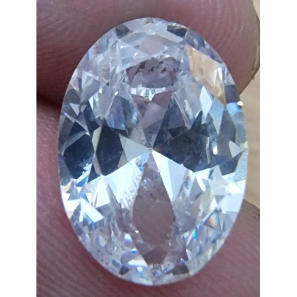 Batu White Safir Cutting Natural