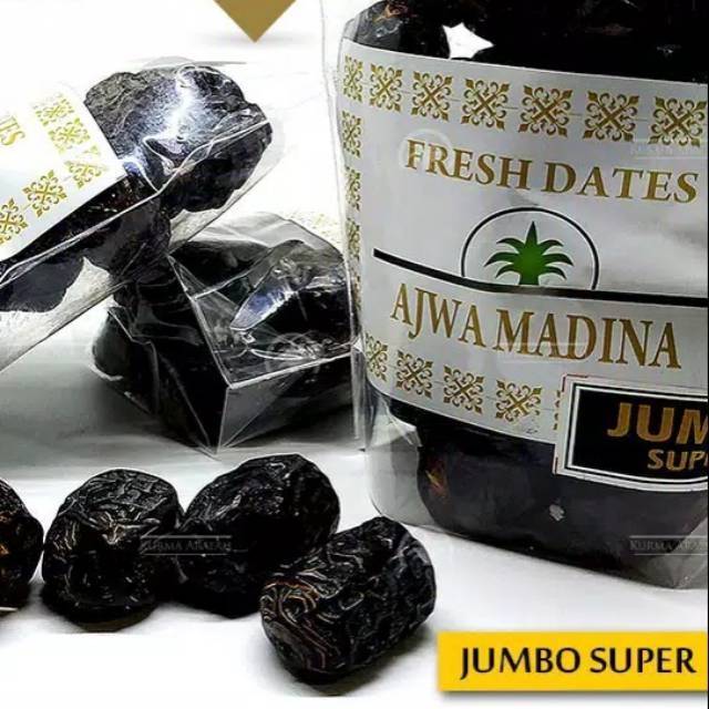

KURMA AJWA JUMBO 250 GRAM.KURMA AJWA MADINAH JUMBO XL