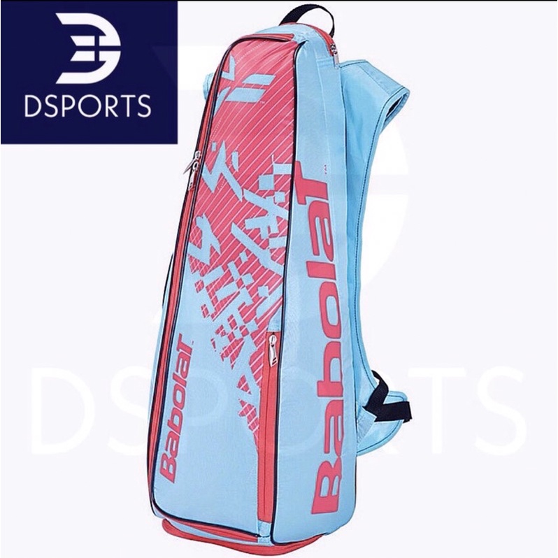 Babolat Backracq Sky Blue pink Bag Badminton ( Tennis Backpack Ransel Tenis ) ORIGINAL