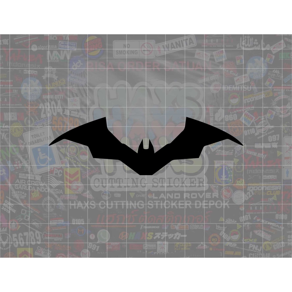 Cutting Sticker The Batman Ukuran 10 Cm x 3 Cm Untuk Motor Mobil