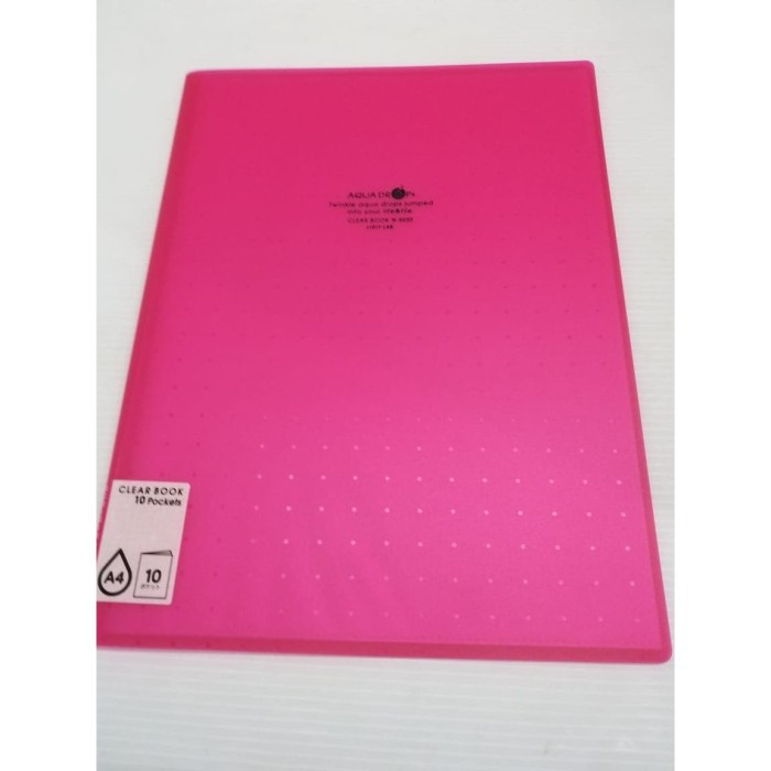 

LIHIT CLEAR HOLDER N-5030 SLIM A4 03 PINK TUA/10LBR