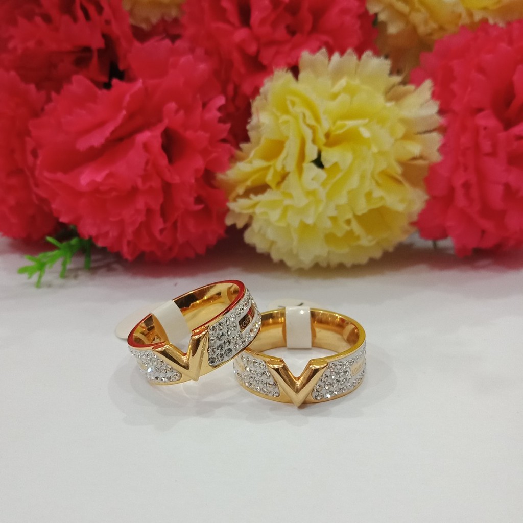 Cincin TITANIUM STEENLISS STELL ANTI KARAT (COD)