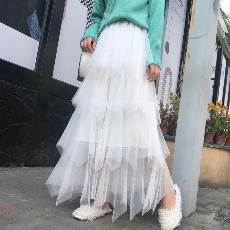 Korean Pointed Cake Tutu 4 Layer Skirt Premium 9619 ( Rok Tutu 4 Susun Kue Lancip )