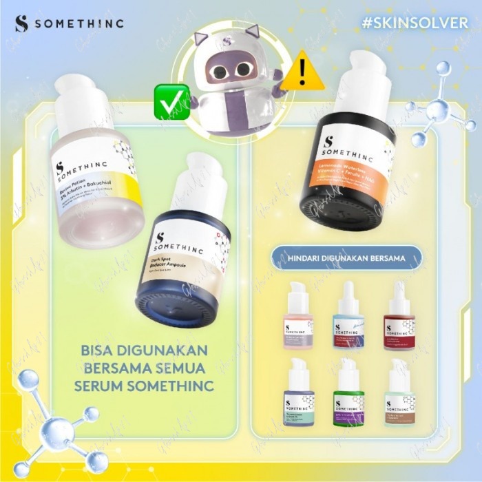 Serum Penghilang Flek Hitam SOMETHINC Lemonade Waterless Vitamin C+Ferulic+NAG Treatment Wajah