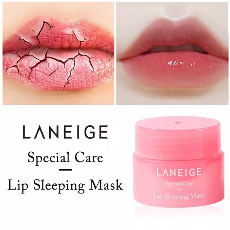 Pelembab Bibir Kering LANEIGE Lip Sleeping Mask Berry ORIGINAL KOREA 3gr Mini Size Murah Pemerah