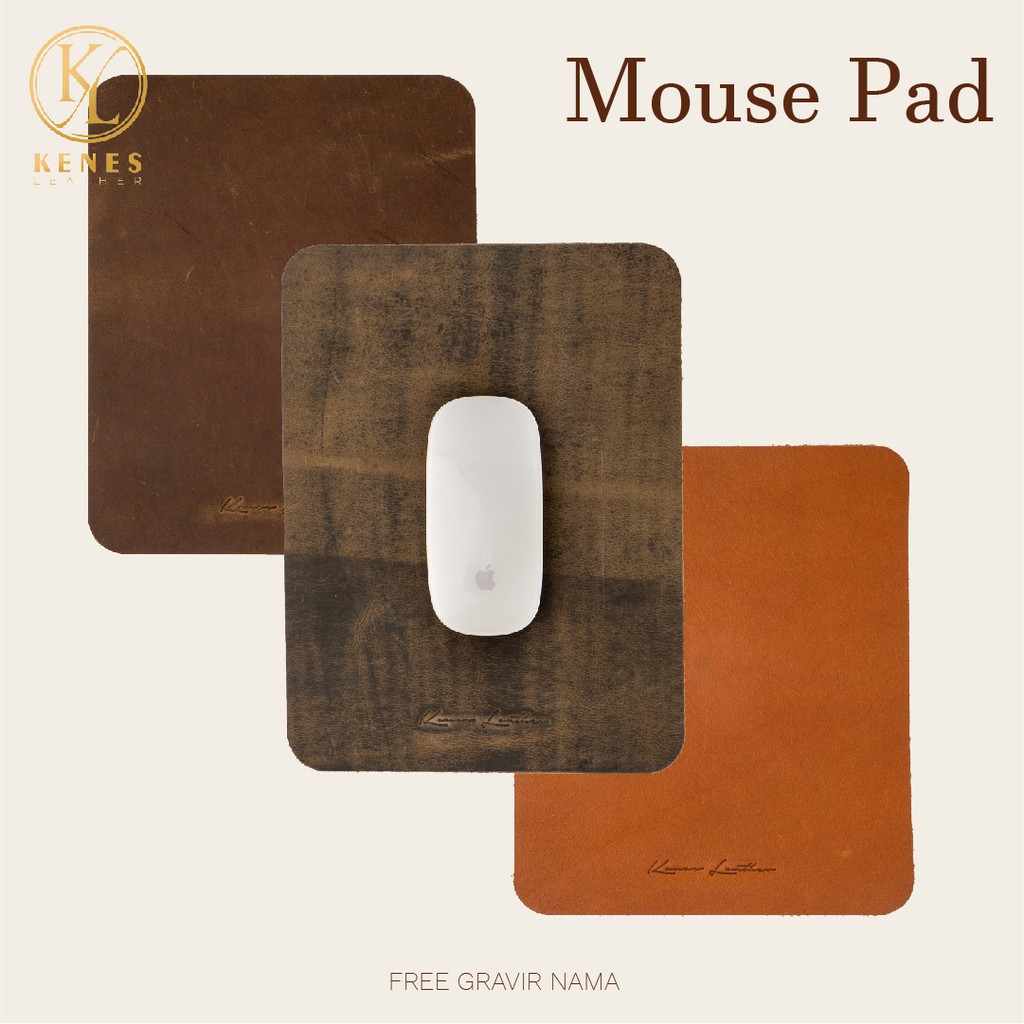 MOUSE PAD Kulit Asli - Kenes Leather