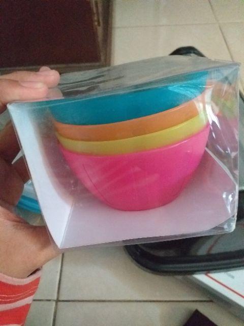 Claris 2300 Bee Bowl Mangkok / Piring Makan Plastik Anak Set Of 4 Pcs
