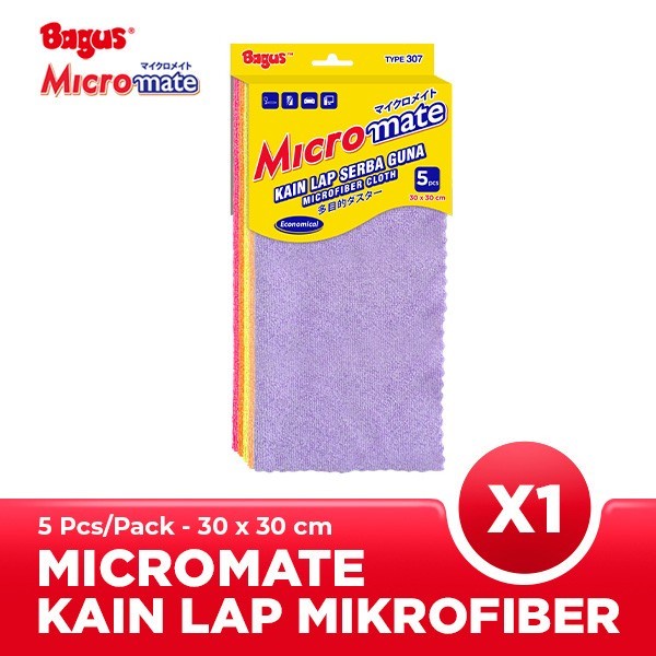 

BAGUS MICROMATE KAIN LAP SERBAGUNA 5'S TIPE 307 UK. 30X30CM W-22307