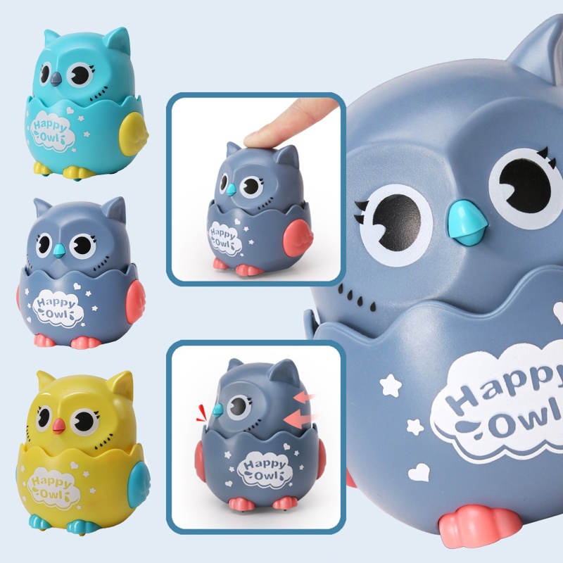 Mary Lovely Animals Owl Pull Back Untuk Mobil Mainan Kendaraan Meningkatkan Kecakapan Untuk Ki Paud