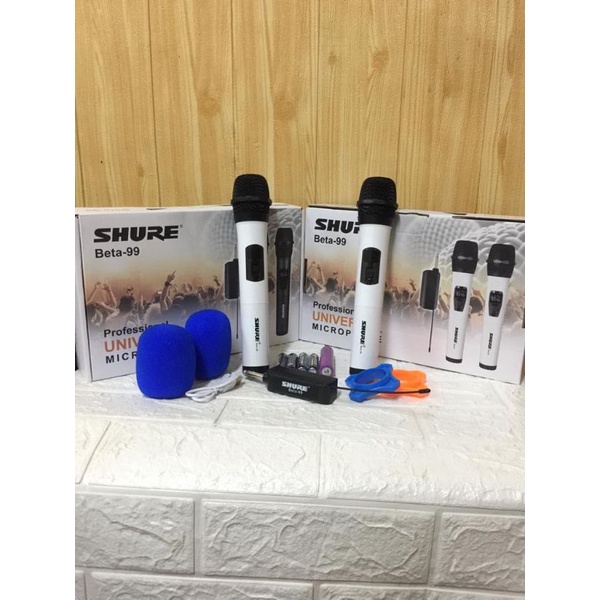 MIC WIRELESS SHURE BETA 99 HANDHELD PORTABLE ORIGINAL SHURE