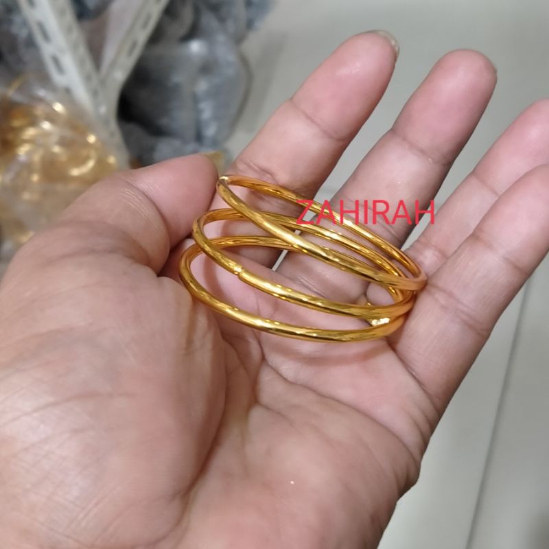 3 PCS GELANG KRONCONG ANAK POLOS TERBUAT DARI COIN