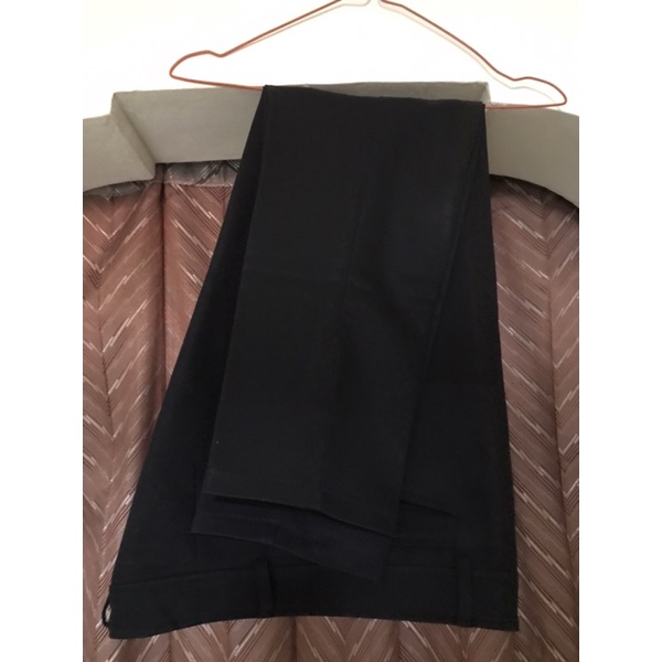 preloved celana bahan navy M, celana bahan hitam L, celana jeans by edwin sz S