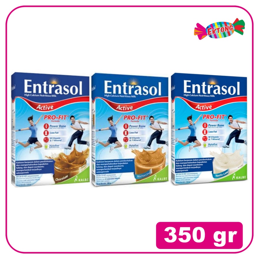 

ENTRASOL ACTIVE CHOCOLATE / VANILA / MOCHACCINO 350 GR