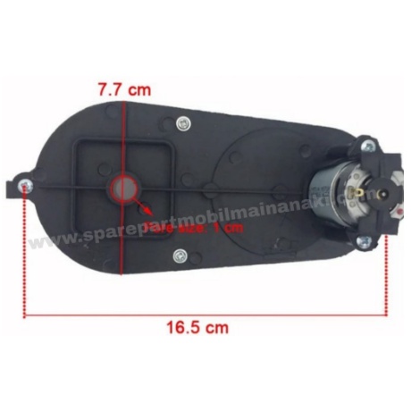 Gearbok Mobil Motor Aki 390 Gear + Dinamo 12v 12Volt 18.000rpm Mobil motor aki Mainan