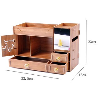 StarHome Rak Kosmetik Jumbo Portable Bahan Olahan Kayu StarHome Rak Kosmetik Jumbo Portable Bahan Olahan Kayu