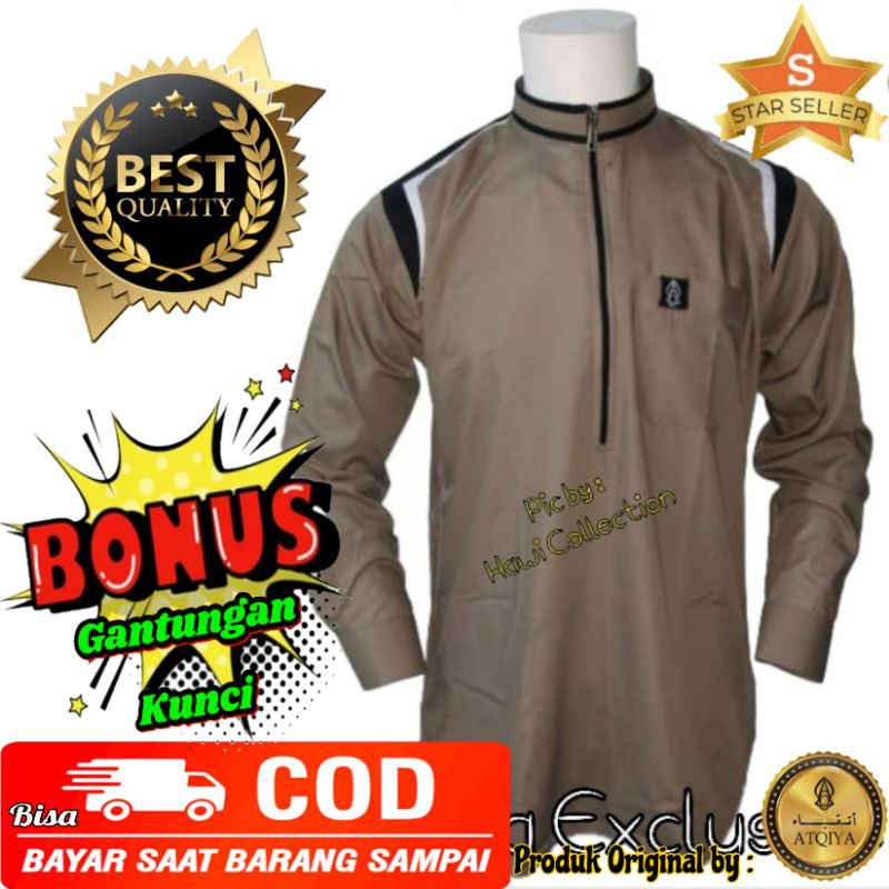 Kurta Atqiya motif Hibarah / Kurta Keren Elegant / Kurta kekinian