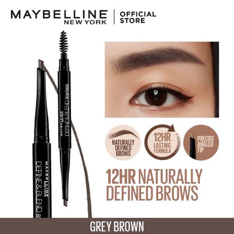 Maybelline define and blend eyebrow pensil alis pencil maybeline