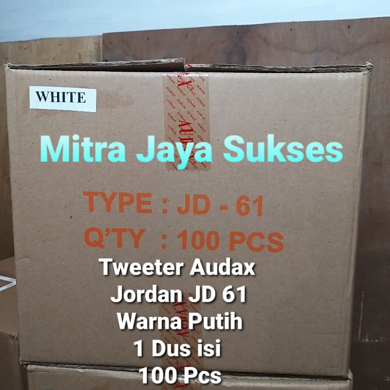 Tweeter Walet Audax Jordan jd 61 Warna Putih Kartonan Speaker Walet Jordan JD 61