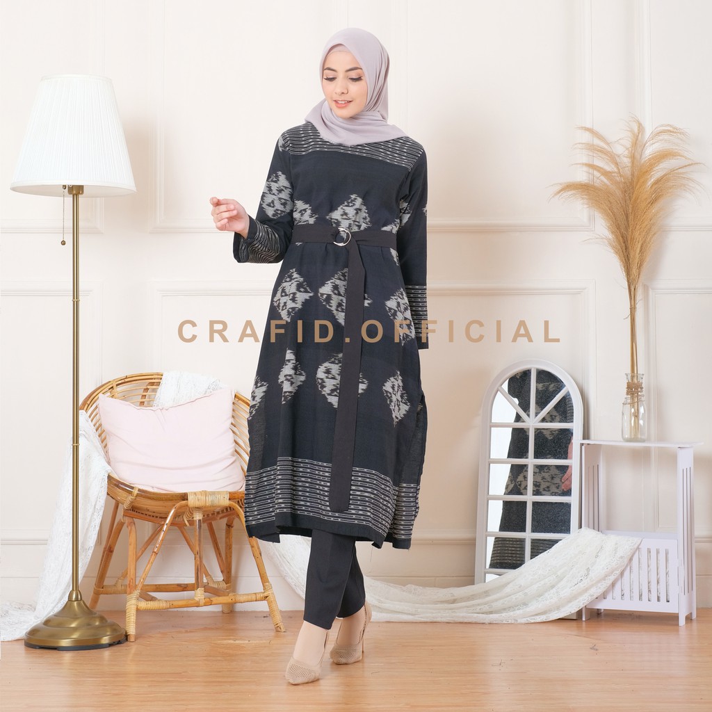 CRAFID QIANA 03 Tunik Full Tenun Etnik