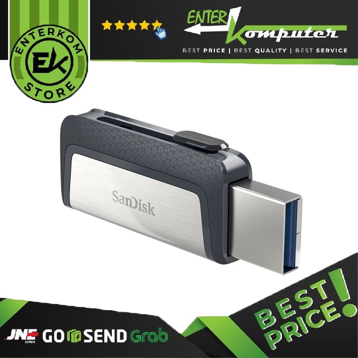 Flashdisk Sandisk Type C USB 3-1 Dual USB OTG 64GB SDDDC2-064G