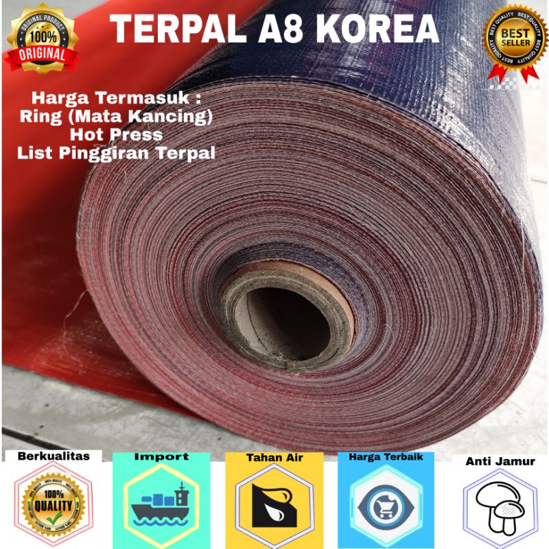 Terpal A8 Ukuran 6x6 Korea Super Tebal