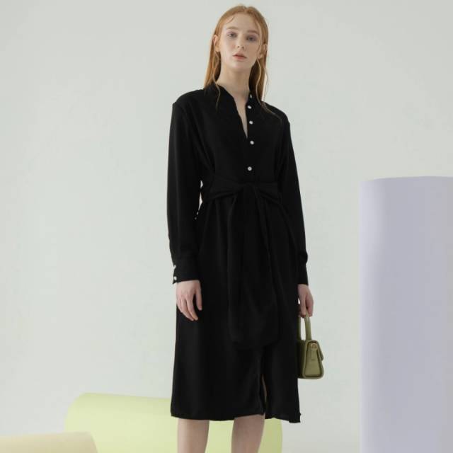 Oudre Tilly Dress hitam