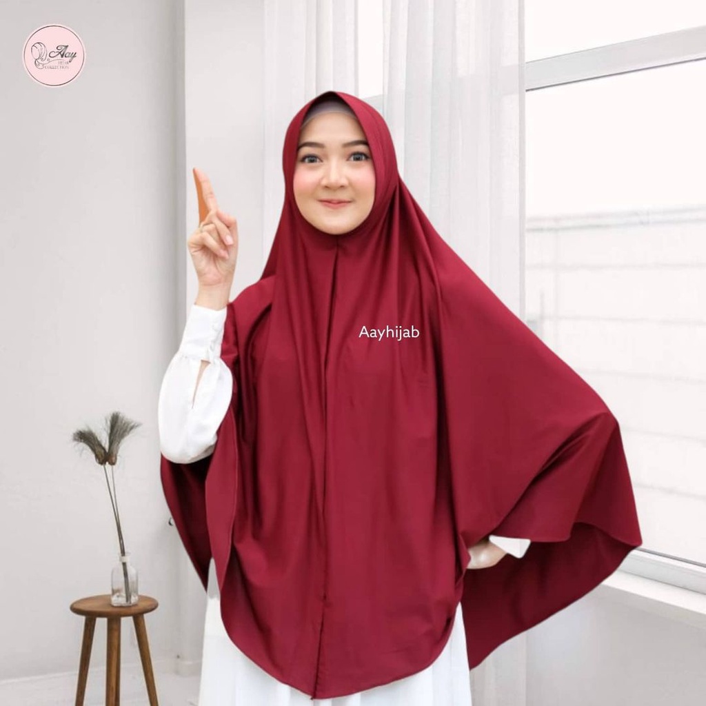 Jilbab instant bergo jersey tasya jumbo / hijab instan jersey jumbo 80*90 OVAL