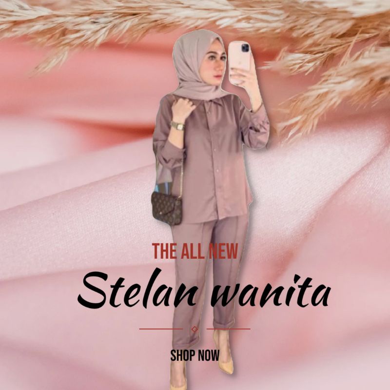 BAJU SETELAN WANITA ONE SET NABILA ARIANA SET CEL SALSABILA D HIJAB PASHMINA