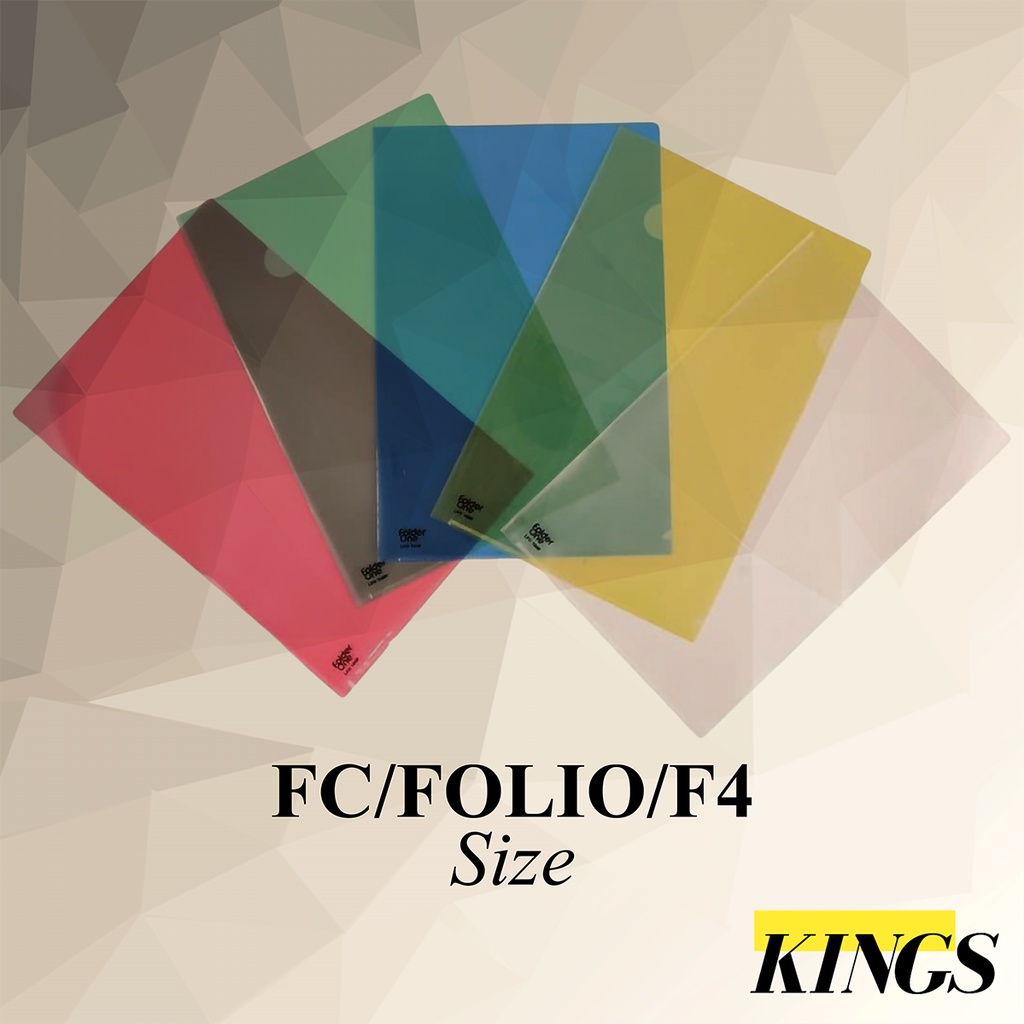 

Clear Sleeves / Map L Folder Transparan Folio / F4 LFO 100F