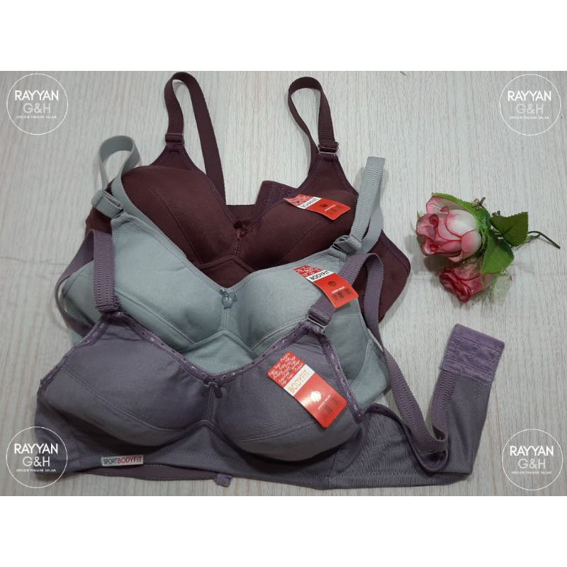 Bra sport jumbo BH tanpa spon dan tanpa kawat ready size 40-44 murah Sidoarjo
