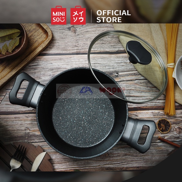 panci anti lengket Miniso non stick soup pan 20 cm dijamin original