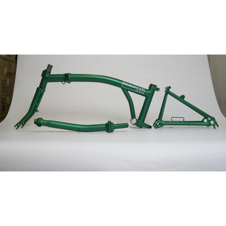 Aceoffix Frame Set 16inch Vbrake Cromoly plus Handlepost Hijau