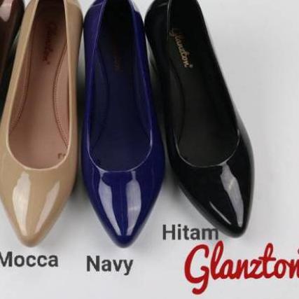 Birthday Sale L536 Sepatu Jelly Wedges Glanzton Import (Glossy)