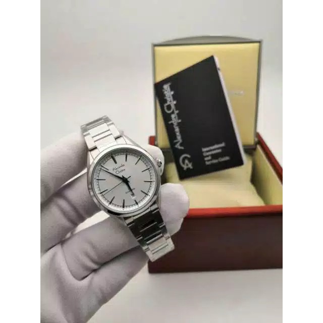 Jam Tangan Wanita Alexandre Christie 8580 AC8580 AC 8580 Silver Original