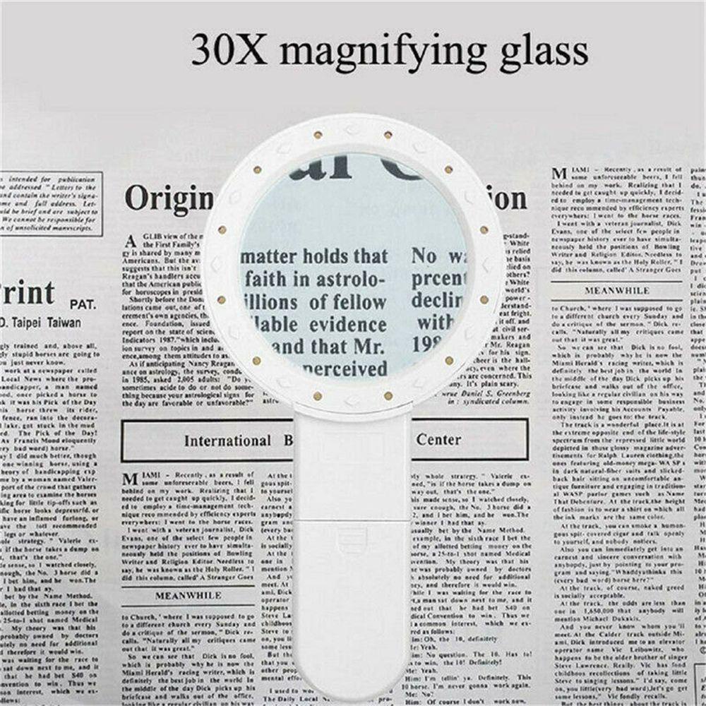 Solighter Magnifier New Reading Handheld Dengan LED Menyala