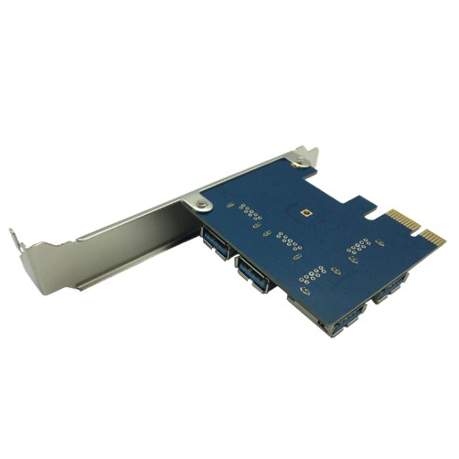 PCIE PCI Express USB 3.0 4Port Internal for Riser Mining Bitcoin