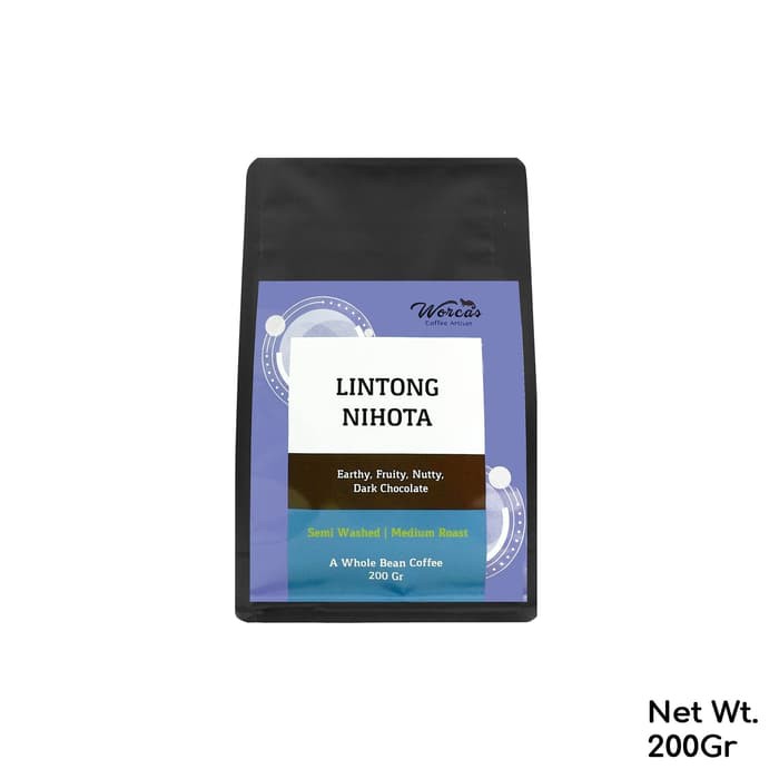 

WORCAS Arabica Lintong Nihota 200 Gram Medium Roasted Coffee