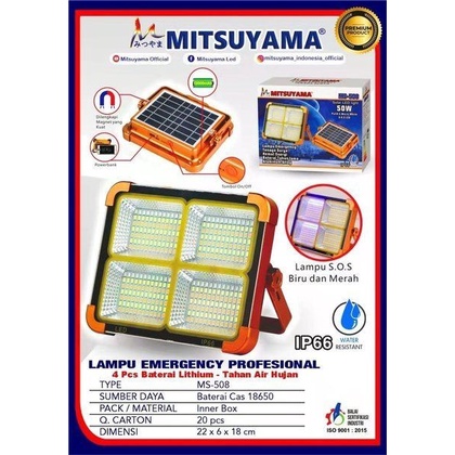 Lampu Emergency Professional Mitsuyama MS-508 IP66 Water Resistant