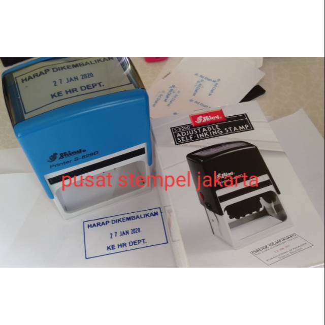 

Stempel Shiny s829d + (costum design/ Tulisan)