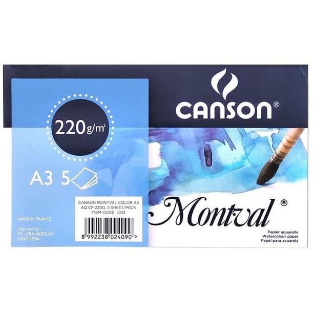 

Menarik!>jpo-984 Canson Montval 220 Gsm A3 Kertas Gambar Cat Air Watercolor Paper (Canson Aquarel